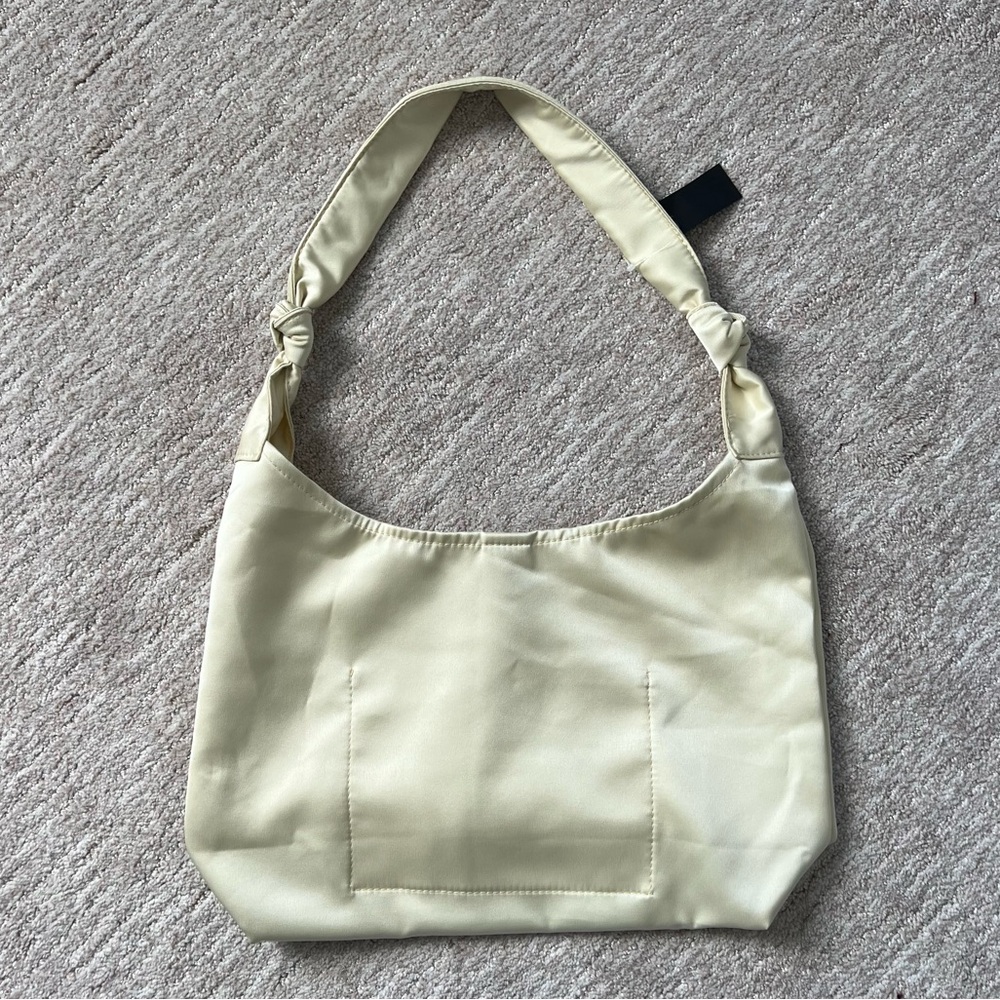 BNWT Butter Yellow Satin shoulder bag